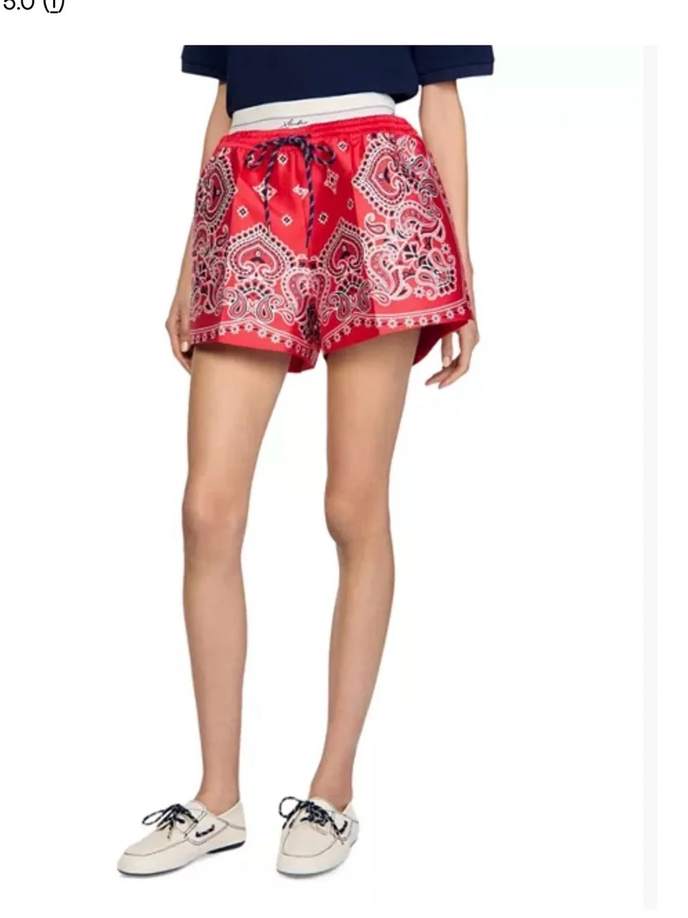 Sandro bandana print shorts